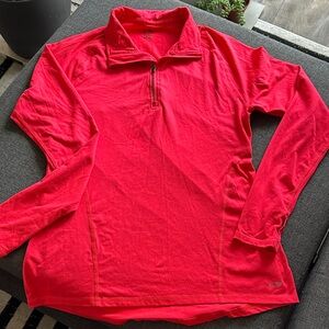 Champion Women's Vibrant Red Long Sleeve Top